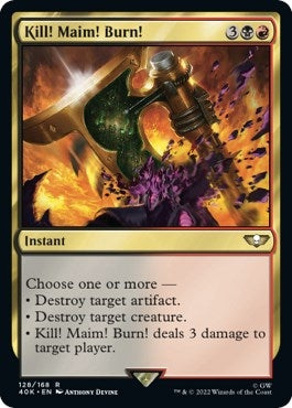 Image for Kill! Maim! Burn! (Surge Foil) (128) [Universes Beyond: Warhammer 40,000]