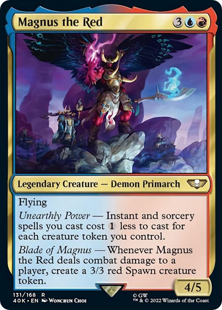 Image for Magnus the Red (Surge Foil) (131) [Universes Beyond: Warhammer 40,000]