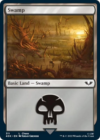 Image for Swamp (311) (Surge Foil) (311) [Universes Beyond: Warhammer 40,000]