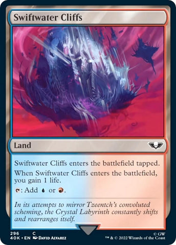 Image for Swiftwater Cliffs (Surge Foil) (296) [Universes Beyond: Warhammer 40,000]