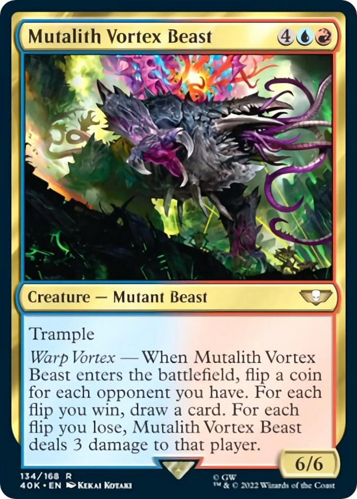 Image for Mutalith Vortex Beast (Surge Foil) (134) [Universes Beyond: Warhammer 40,000]