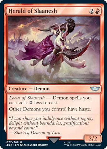 Image for Herald of Slaanesh (Surge Foil) (77) [Universes Beyond: Warhammer 40,000]