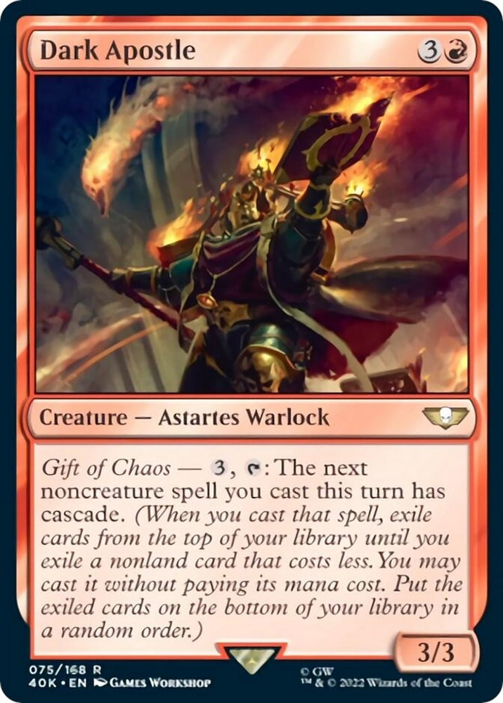 Image for Dark Apostle (Surge Foil) (75) [Universes Beyond: Warhammer 40,000]