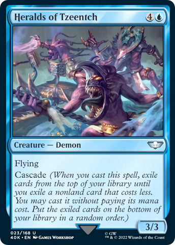 Image for Heralds of Tzeentch (Surge Foil) (23) [Universes Beyond: Warhammer 40,000]
