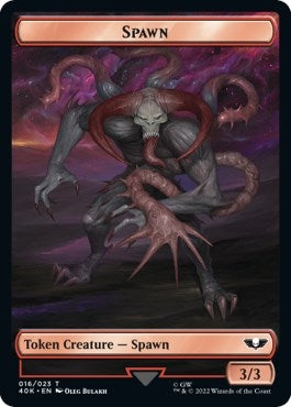 Image for Spawn // Blue Horror Double-sided Token (Surge Foil) [Universes Beyond: Warhammer 40,000]