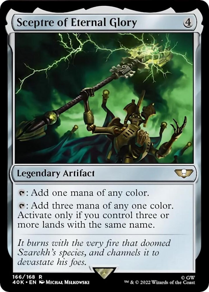 Image for Sceptre of Eternal Glory (Surge Foil) (166) [Universes Beyond: Warhammer 40,000]