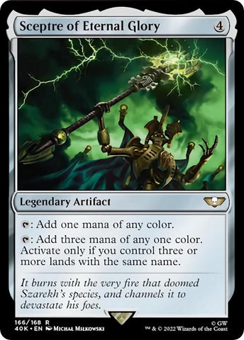 Image for Sceptre of Eternal Glory (Surge Foil) (166) [Universes Beyond: Warhammer 40,000]