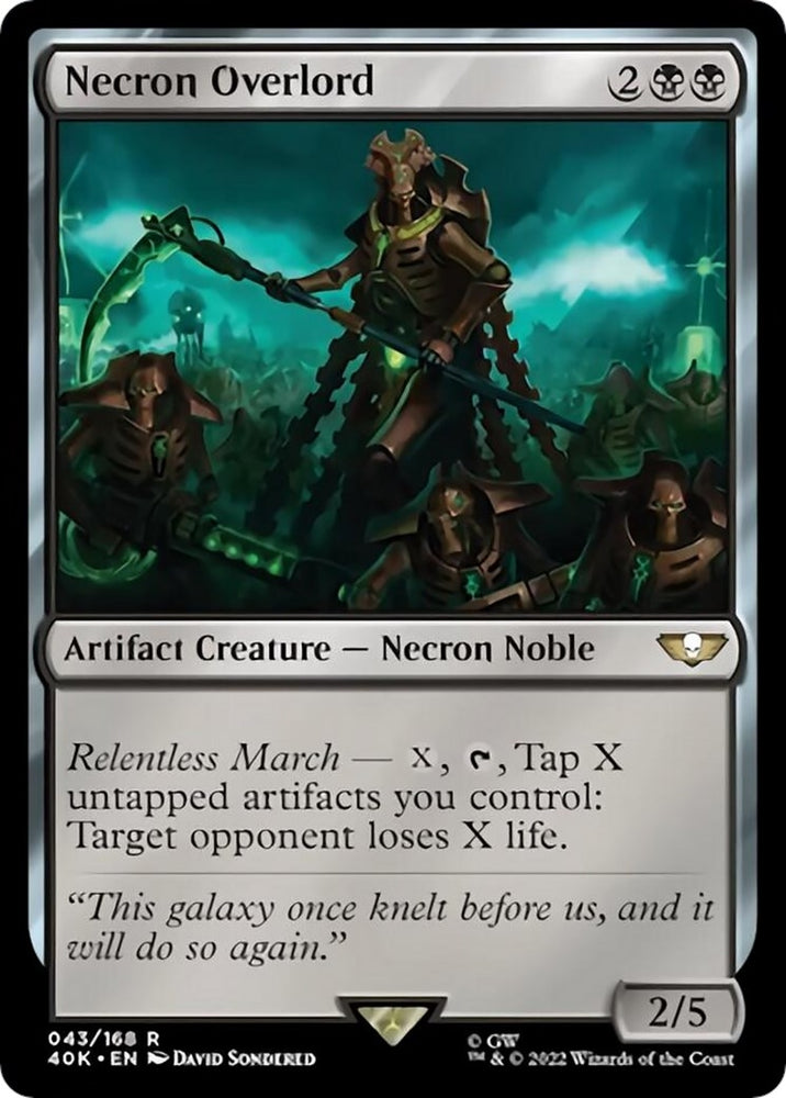 Image for Necron Overlord (Surge Foil) (43) [Universes Beyond: Warhammer 40,000]