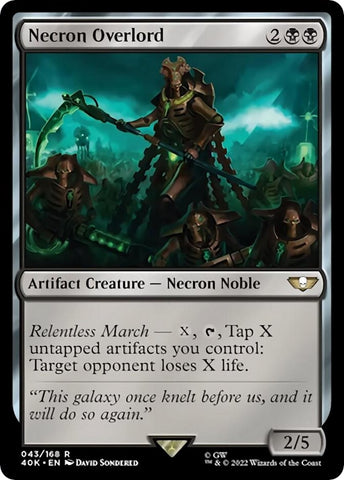 Image for Necron Overlord (Surge Foil) (43) [Universes Beyond: Warhammer 40,000]