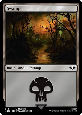 Image for Swamp (312) (Surge Foil) (312) [Universes Beyond: Warhammer 40,000]