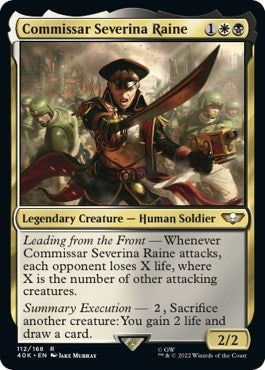 Image for Commissar Severina Raine (Surge Foil) (112) [Universes Beyond: Warhammer 40,000]