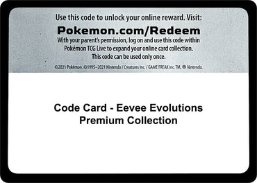 Image for Code Card - Eevee Evolutions Premium Collection - Pokemon