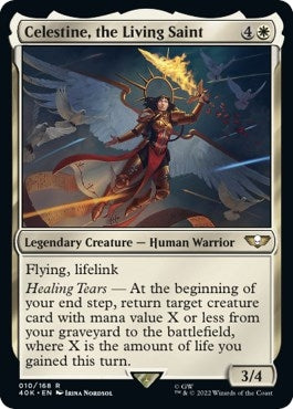 Image for Celestine, the Living Saint (Surge Foil) (10) [Universes Beyond: Warhammer 40,000]