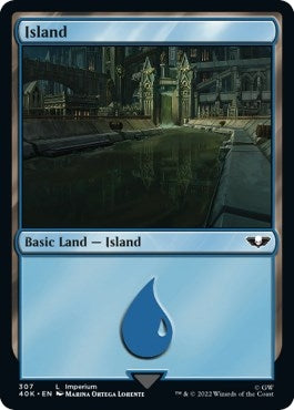 Image for Island (307) (Surge Foil) (307) [Universes Beyond: Warhammer 40,000]