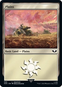 Image for Plains (306) (Surge Foil) (306) [Universes Beyond: Warhammer 40,000]