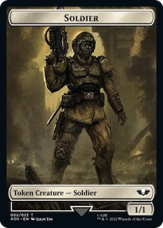Image for Soldier (002) // Space Marine Devastator Double-sided Token [Universes Beyond: Warhammer 40,000]