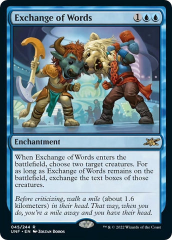 Image for Exchange of Words (45) [Unfinity]