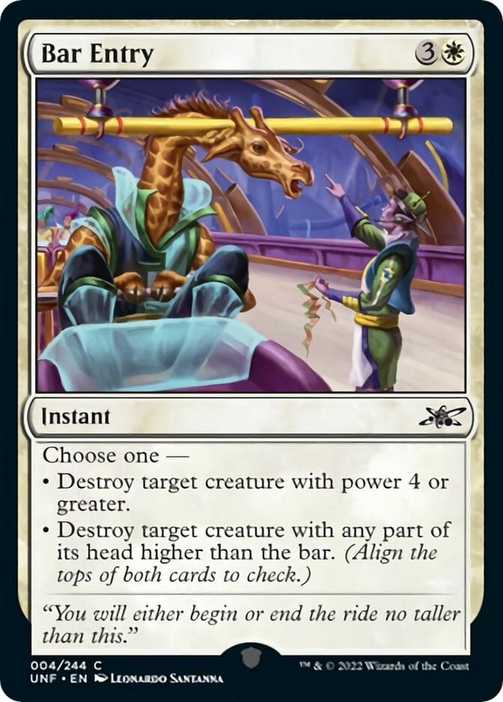 Image for Bar Entry (4) [Unfinity]