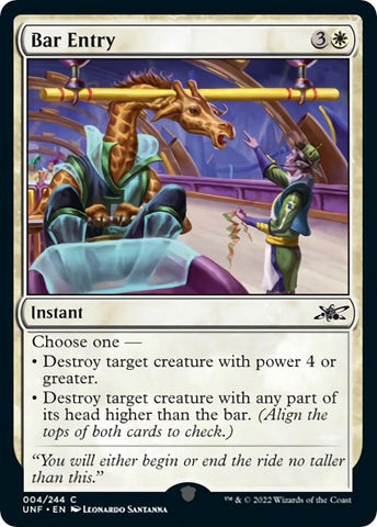 Image for Bar Entry (4) [Unfinity]
