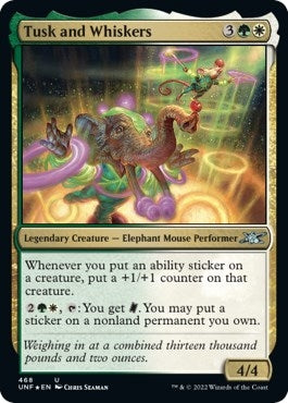Image for Tusk and Whiskers (Galaxy Foil) (468) [Unfinity]