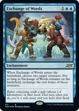 Image for Exchange of Words (Galaxy Foil) (331) [Unfinity]