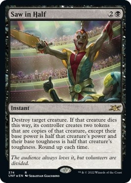 Image for Saw in Half (Galaxy Foil) (374) [Unfinity]