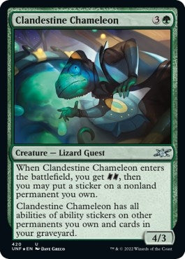 Image for Clandestine Chameleon (Galaxy Foil) (420) [Unfinity]