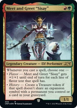 Image for Meet and Greet "Sisay" (Galaxy Foil) (458) [Unfinity]