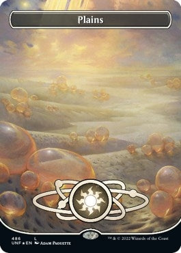 Image for Plains (486) (Borderless) (Galaxy Foil) (486) [Unfinity]