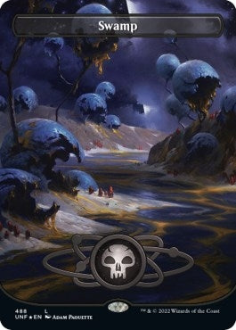 Image for Swamp (488) (Borderless) (Galaxy Foil) (488) [Unfinity]