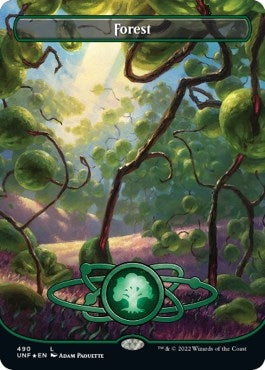 Image for Forest (490) (Borderless) (Galaxy Foil) (490) [Unfinity]