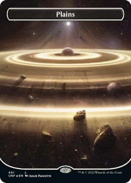 Image for Plains (491) (Borderless) (Galaxy Foil) (491) [Unfinity]
