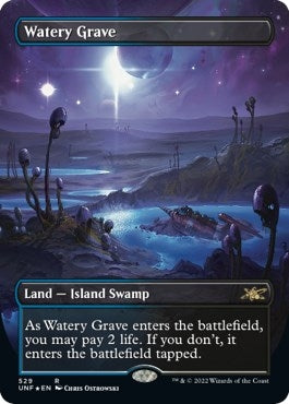 Image for Watery Grave (Borderless) (Galaxy Foil) (529) [Unfinity]