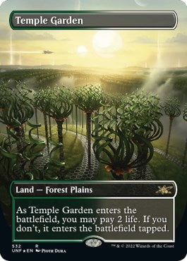 Image for Temple Garden (Borderless) (Galaxy Foil) (532) [Unfinity]