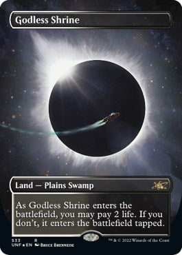 Image for Godless Shrine (Borderless) (Galaxy Foil) (533) [Unfinity]