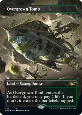 Image for Overgrown Tomb (Borderless) (Galaxy Foil) (535) [Unfinity]