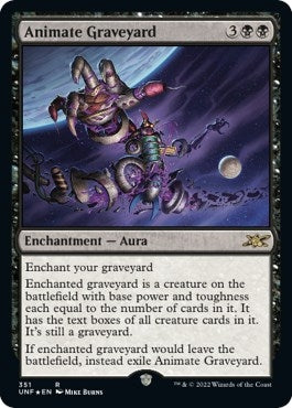 Image for Animate Graveyard (Galaxy Foil) (351) [Unfinity]