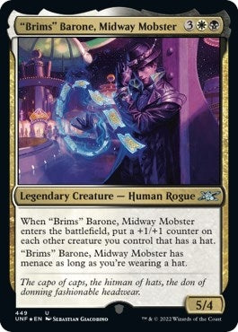 Image for "Brims" Barone, Midway Mobster (Galaxy Foil) (449) [Unfinity]
