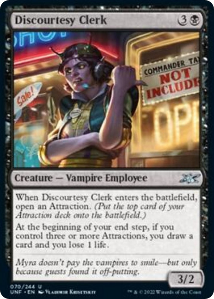Image for Discourtesy Clerk (70) [Unfinity]