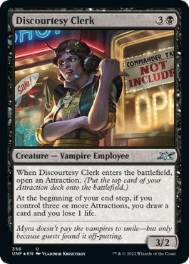 Image for Discourtesy Clerk (Galaxy Foil) (356) [Unfinity]