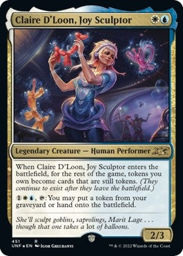 Image for Claire D'Loon, Joy Sculptor (Galaxy Foil) (451) [Unfinity]