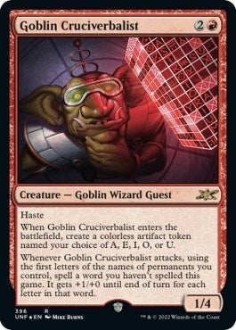 Image for Goblin Cruciverbalist (Galaxy Foil) (396) [Unfinity]