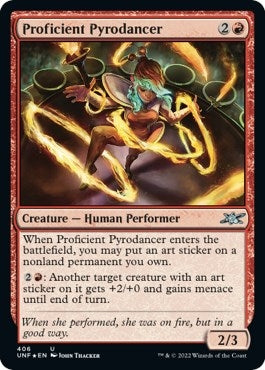 Image for Proficient Pyrodancer (Galaxy Foil) (406) [Unfinity]