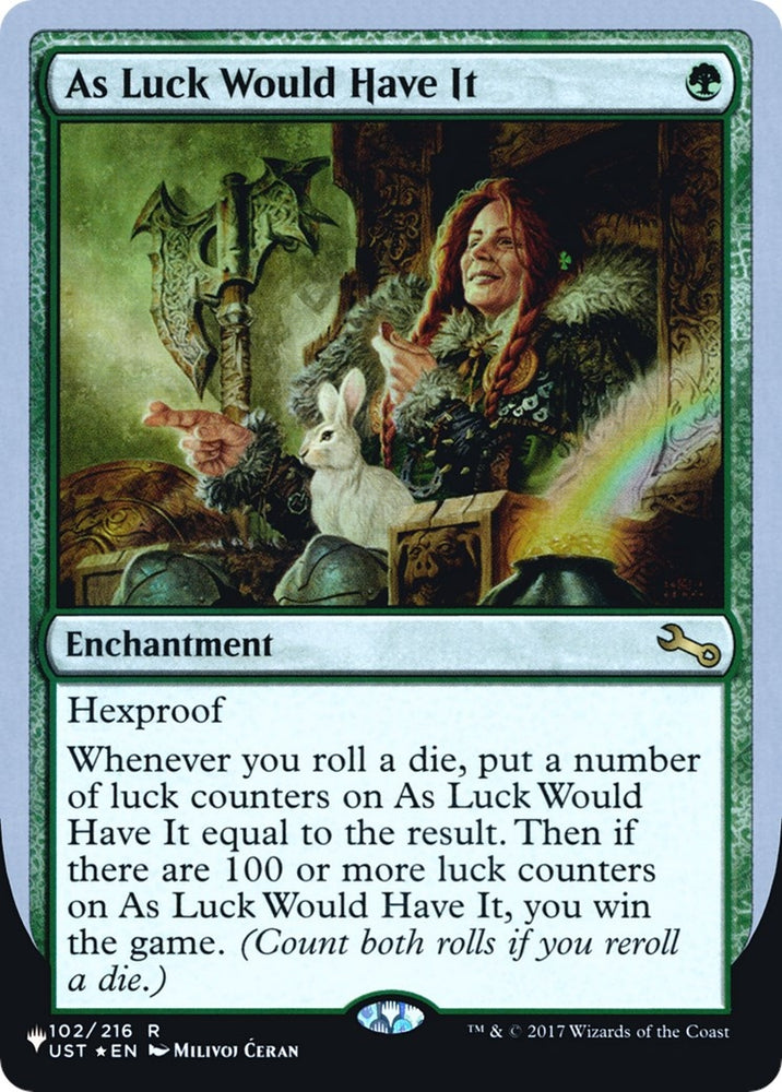 Image for As Luck Would Have It (102) [The List Reprints]