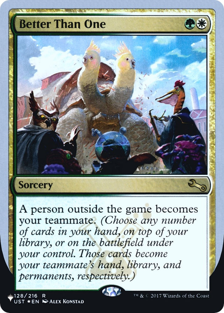 Image for Better Than One (128) [The List Reprints]