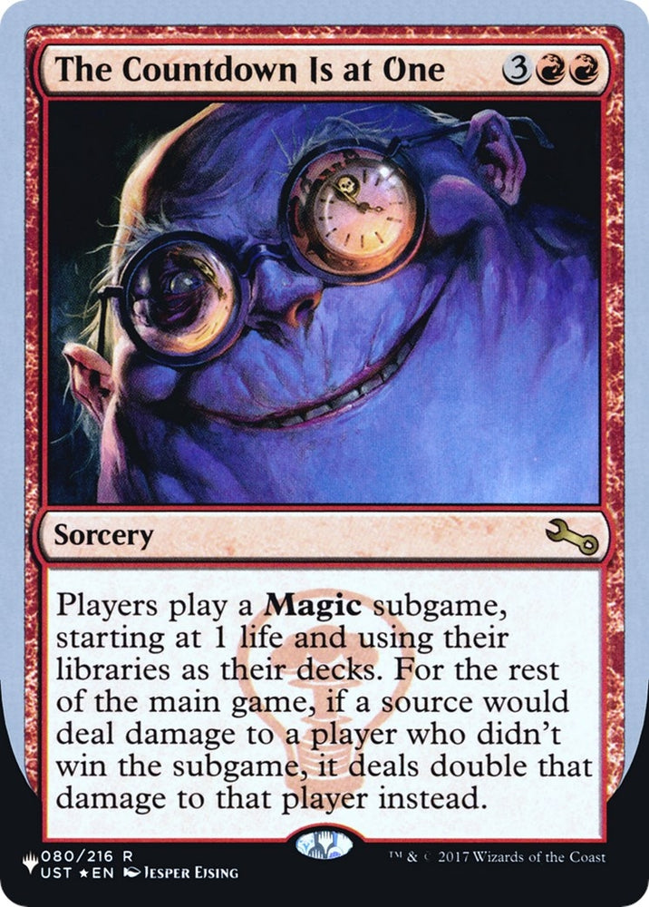Image for The Countdown Is at One (80) [The List Reprints]
