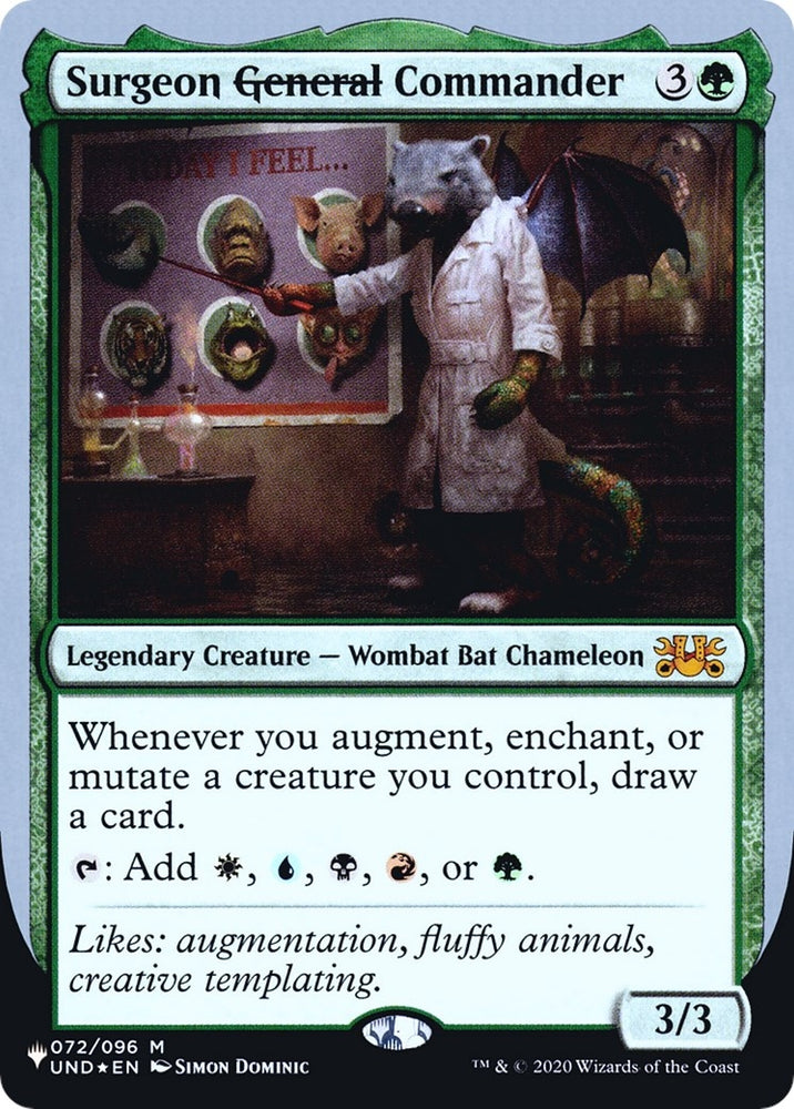 Image for Surgeon ~General~ Commander (72) [The List Reprints]