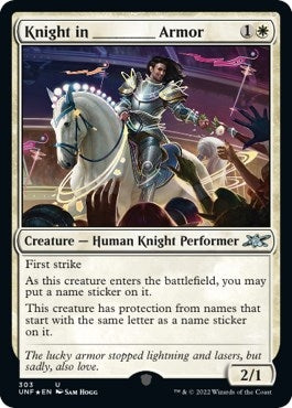 Image for Knight in _______ Armor (Galaxy Foil) (303) [Unfinity]