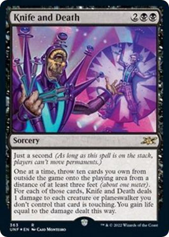 Image for Knife and Death (Galaxy Foil) (363) [Unfinity]