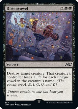 Image for Disemvowel (Galaxy Foil) (357) [Unfinity]